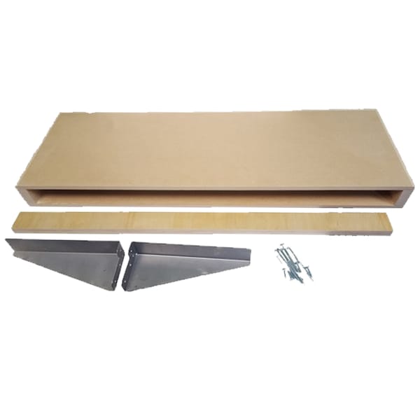 Omega National Products Maple 10 in. x 30 in. x 2-1/2 in. Wood Floating Wall Shelf 67.FS0130MUF1 - main